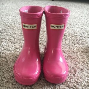 Pink Hunter Boots for rain or snow for girls